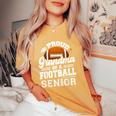 Proud Grandma Of A Football Senior 2024 Graduate Women's Oversized Comfort T-Shirt Mustard