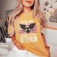 Proud Wife Of Desert Storm Veteran Gulf War Veterans Spouse Women's Oversized Comfort T-Shirt Mustard