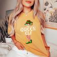 The Queen Elf Matching Family Christmas Party Pajama Women's Oversized Comfort T-Shirt Mustard
