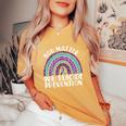 Rainbow You Matter 988 Suicide Prevention Awareness Ribbon Women's Oversized Comfort T-Shirt Mustard