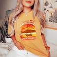 Retro Camp Counselor Crystal Lake With Blood Stains Counselor Women's Oversized Comfort T-Shirt Mustard