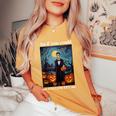 Retro Halloween As If You Could Out Halloween Me Women's Oversized Comfort T-Shirt Mustard