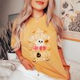 The Spooky Urology Halloween Crew Nurse Boo Boo Rn Ghost Women's Oversized Comfort T-Shirt Mustard