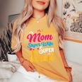 Super Mom Super Wife Super Tired Supermom Mom Women's Oversized Comfort T-Shirt Mustard