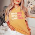 Supermom For Super Mom Super Wife Super Tired Women's Oversized Comfort T-Shirt Mustard