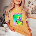 Trashy Waifu Bootleg Rap Vibes 90S Aesthetic Cloud Rap Women's Oversized Comfort T-Shirt Mustard