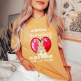 Never Underestimate An Old Woman With A Rabbit Costume Women's Oversized Comfort T-Shirt Mustard