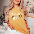 Whiskey Girl Cowgirl Hat Rope Alcohol Women's Oversized Comfort T-shirt Mustard