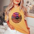He Who Is Without Sin Let Him Cast The First Stone Be Kind Women's Oversized Comfort T-shirt Mustard