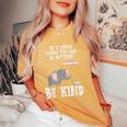 World Be Kind Elephant Trans Turtle Transgender Lgbt Women's Oversized Comfort T-shirt Mustard