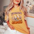Thanksgiving With My Gnomies Fall Autumn Vibes Women's Oversized Comfort T-Shirt Yam