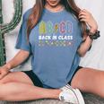 Abcd Back In Class Back To School Boys Girls Teachers Rock Women's Oversized Comfort T-Shirt Blue Jean