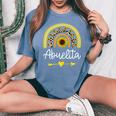 Abuelita Sunflower Spanish Latina Grandma Cute Women's Oversized Comfort T-shirt Blue Jean