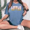 Big Little Sorority Sister Reveal Week Women's Oversized Comfort T-Shirt Blue Jean
