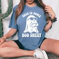 This Is Some Boo Sheet Halloween Ghost Women's Oversized Comfort T-Shirt Blue Jean