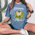 Cat Mom Sunflower Birman Mom Women's Oversized Comfort T-shirt Blue Jean