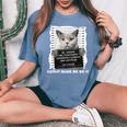 Catnip Made Me Do It For Cat Lover Cat Dad Cat Mom Women's Oversized Comfort T-shirt Blue Jean