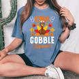 Cna Gobble Squad Nurse Turkey Thanksgiving Women's Oversized Comfort T-Shirt Blue Jean
