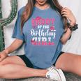 Daddy Of The Birthday Girl Western Cowgirl Themed 2Nd Bday Women's Oversized Comfort T-shirt Blue Jean
