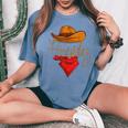 Howdy Cowboy Cowgirl Western Country Rodeo Howdy Men Boys Women's Oversized Comfort T-shirt Blue Jean
