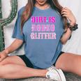 Howdy Rodeo Hot Pink Wild Western Yeehaw Cowgirl Country Women's Oversized Comfort T-shirt Blue Jean