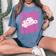 Howdy Southern Western Girl Country Rodeo Pink Cowgirl Retro Women's Oversized Comfort T-Shirt Blue Jean