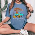 It's The Most Wonderful Time Of The Year Gnomes Autumn Fall Women's Oversized Comfort T-Shirt Blue Jean
