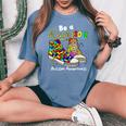 Be A Kind Sole Autism Awareness Puzzle Shoes Be Kind Women's Oversized Comfort T-shirt Blue Jean