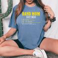 Marching Band Mom Sayings For Mothers Women's Oversized Comfort T-Shirt Blue Jean