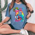 Hispanic Heritage Month Hispanic Girls Inspired Women's Oversized Comfort T-Shirt Blue Jean
