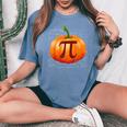 Pumpkin Pie Math I Halloween Thanksgiving Pi Day Halloween Women's Oversized Comfort T-Shirt Blue Jean