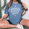 Rbg Quote Will Have Achieved True Equality Women's Oversized Comfort T-Shirt Blue Jean