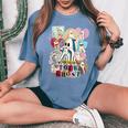 In My Spooky Era Groovy Hippie Halloween Ghost Women's Oversized Comfort T-Shirt Blue Jean