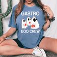 Spooky Gastro Boo Crew Halloween Costume Gi Nurse Women's Oversized Comfort T-Shirt Blue Jean