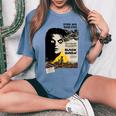Stare Into These Eyes Creepy Horror Movieretro Movie Poster Creepy Women's Oversized Comfort T-Shirt Blue Jean