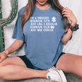 Tattooed Behavior Technician Rbt Women Oversized Print Comfort T-shirt Blue Jean