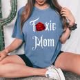 Toxic Mom Trending Mom For Feisty Mothers Women's Oversized Comfort T-Shirt Blue Jean