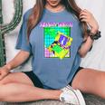 Trashy Waifu Bootleg Rap Vibes 90S Aesthetic Cloud Rap Women's Oversized Comfort T-Shirt Blue Jean