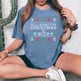 All I Want For Christmas Is Beer Ugly Sweater Women's Oversized Comfort T-Shirt Blue Jean