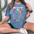 When You Enter This Clinic You Are Special School Nurse Women's Oversized Comfort T-Shirt Blue Jean