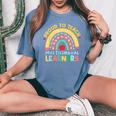 Proud To Teach Multilingual Learners Maestra Spanish Teacher Women's Oversized Comfort T-Shirt Mustard