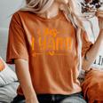 Yes I Yam She's My Sweet Potato Couple Matching Thanksgiving Women's Oversized Comfort T-Shirt Crimson