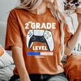 2Nd Grade Level Loading Back To School Video Game Controller Women's Oversized Comfort T-Shirt Yam