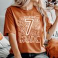 7Th Grade Typography Team Seventh Grade Back To School Women's Oversized Comfort T-Shirt Yam