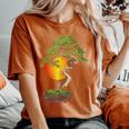 Aesthetic Retro Bonsai Tree Nature Lover Gardener Planting Women's Oversized Comfort T-Shirt Yam
