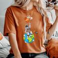 Astronaut Planets Outer Space Man Solar System Women's Oversized Comfort T-Shirt Yam
