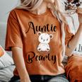 Auntie Can Bearly Wait Baby Shower Bear Pregnancy Women's Oversized Comfort T-Shirt Yam