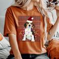 Beagle Christmas Lights Ugly Sweater Dog Lover Women's Oversized Comfort T-Shirt Yam
