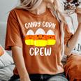 Candy Corn Crew Halloween Costume Friends Women's Oversized Comfort T-Shirt Yam