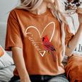 Cardinal Bird Birdlover Birdwatcher Animal Biologist Women's Oversized Comfort T-Shirt Yam